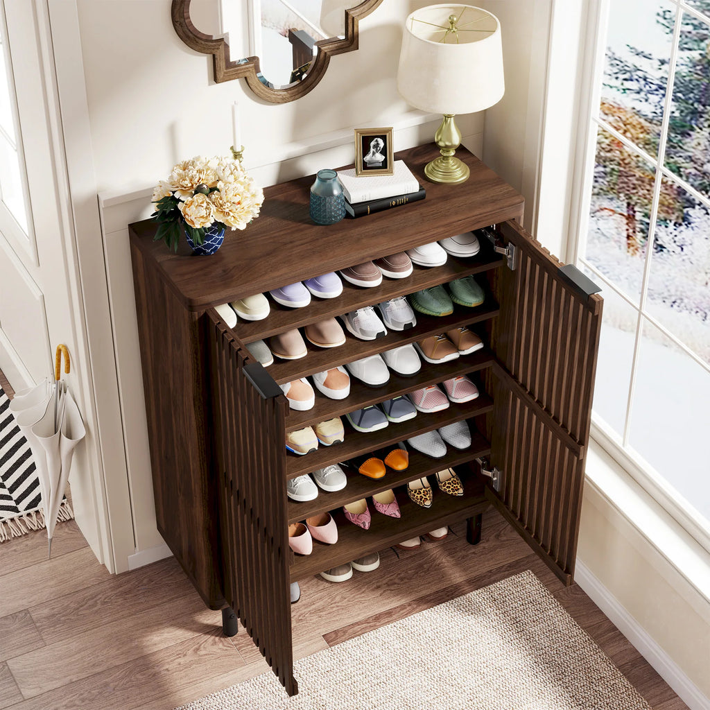 Adisa Louvered Shoe Cabinet