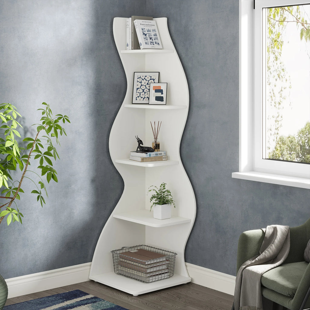 Sorella Sculptural Corner Shelf