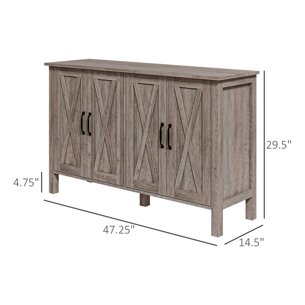 Silhouetteveil diagram showing 47.25-inch width, 14.5-inch depth, 29.5-inch height and 4.75-inch floor clearance