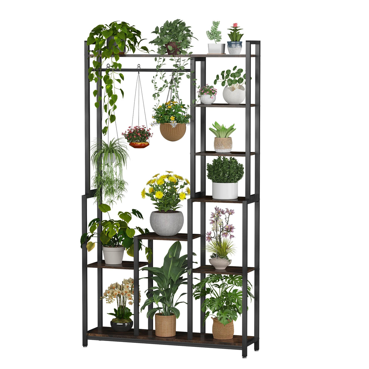 Redford Garment Rack with Display Shelves