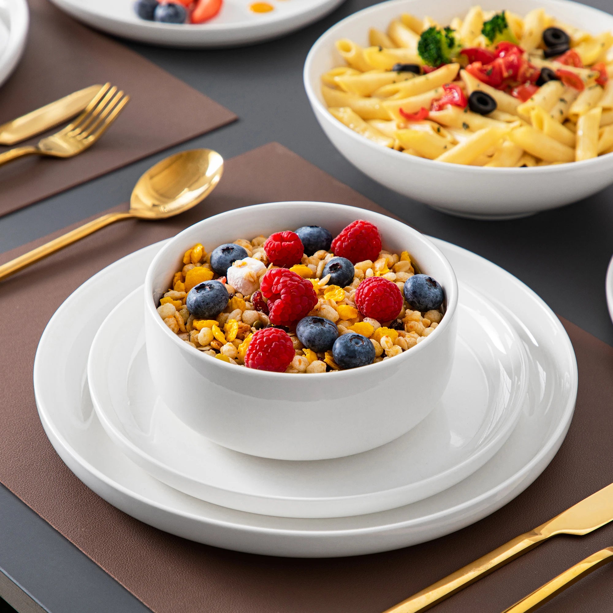 MALACASA Porcelain Dinnerware Set