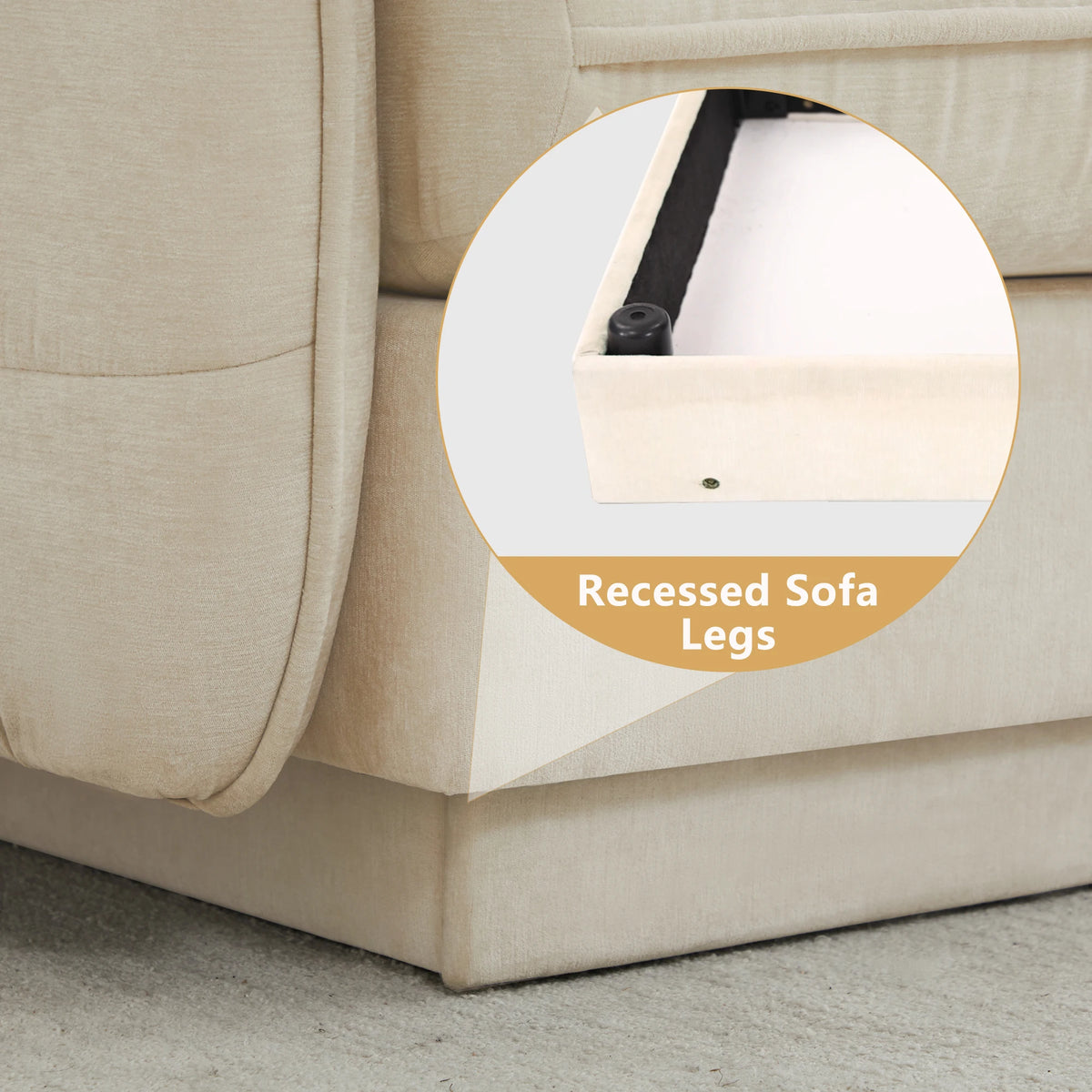 Salcombe Chenille Modular Loveseat