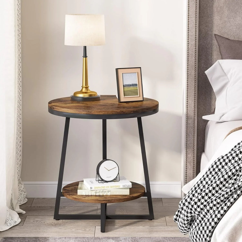 Turner Round 2-Tier End Table