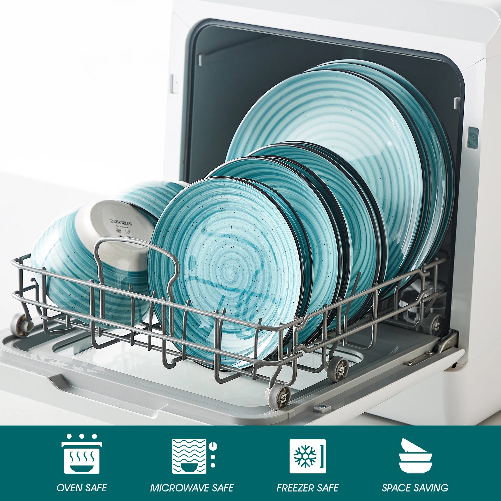 Vancasso Azura Spiral Blue Dinnerware