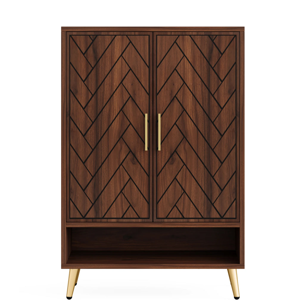 Nia Walnut Shoe Cabinet