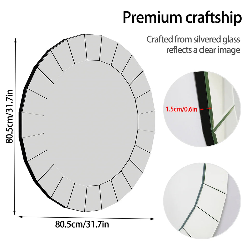 Round Decorative Wall Mirror