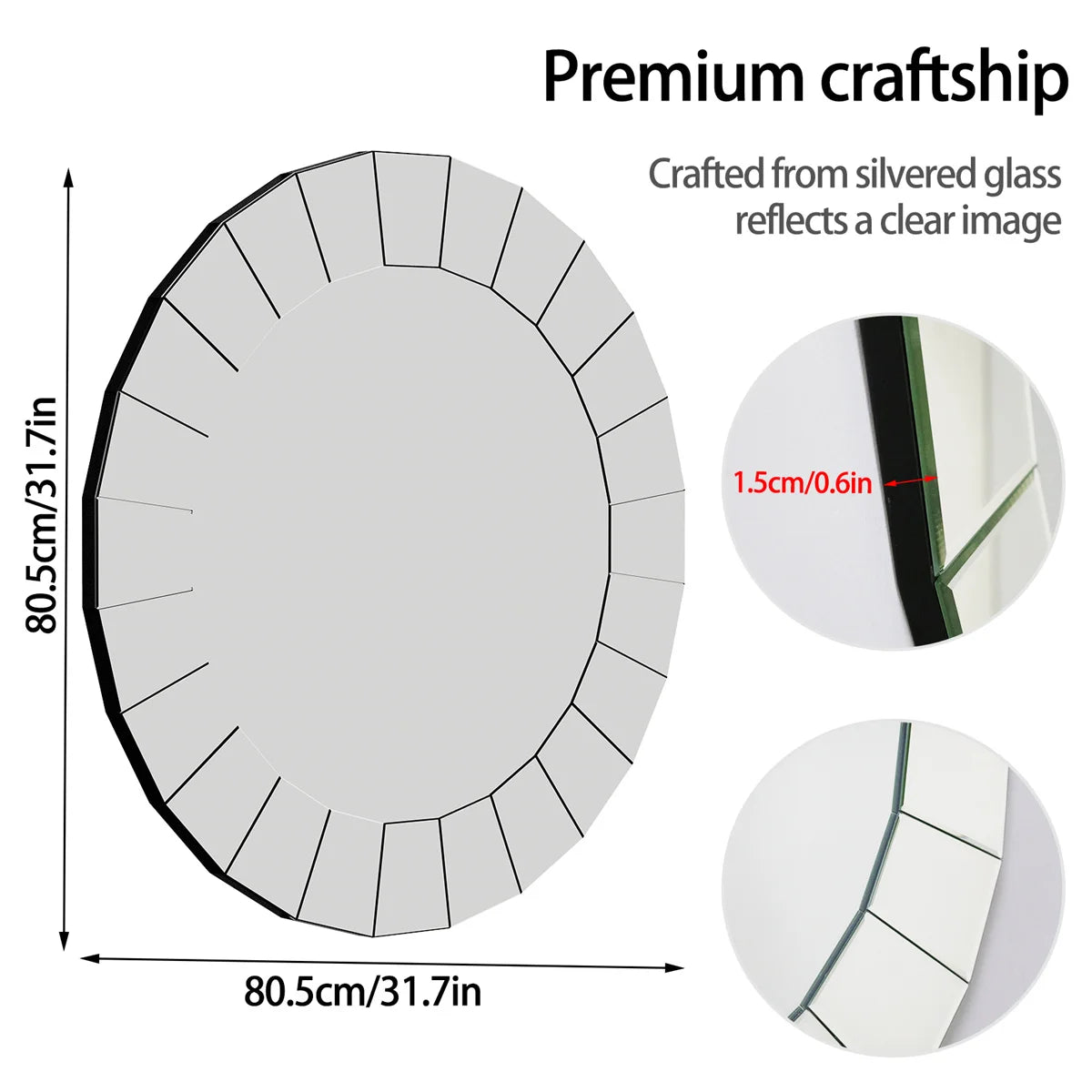 Round Decorative Wall Mirror