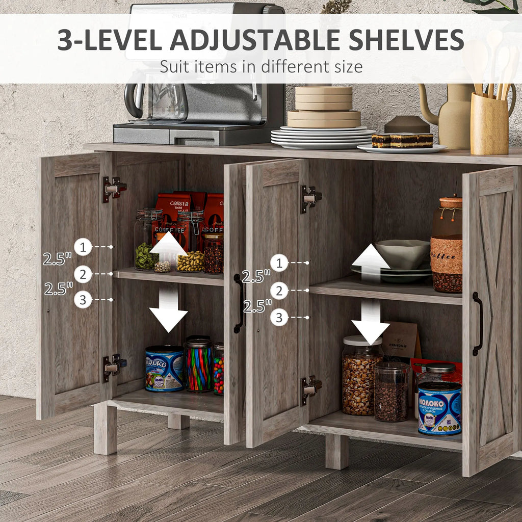 Silhouetteveil adjustable shelves with three positions spaced 2.5 inches apart