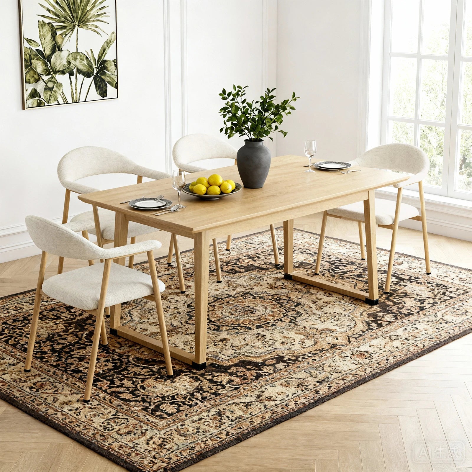 Sorrento Curved Back Dining Chairs, Set of 2