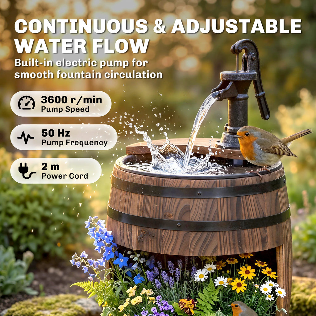 Cressden Barrel Water Fountain