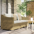 Bramblecharm Three-Seat Wicker Sofa