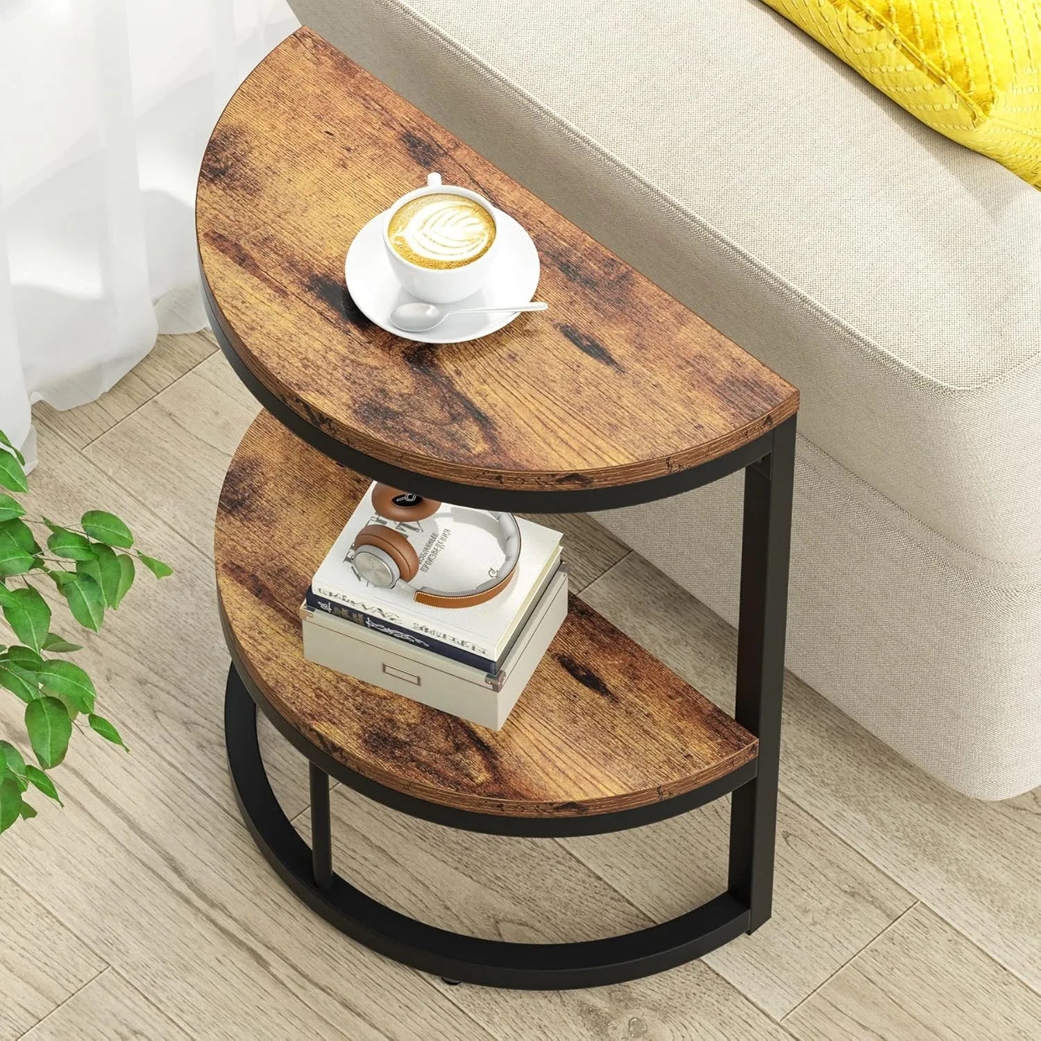 Harbor Half-Moon Side Table