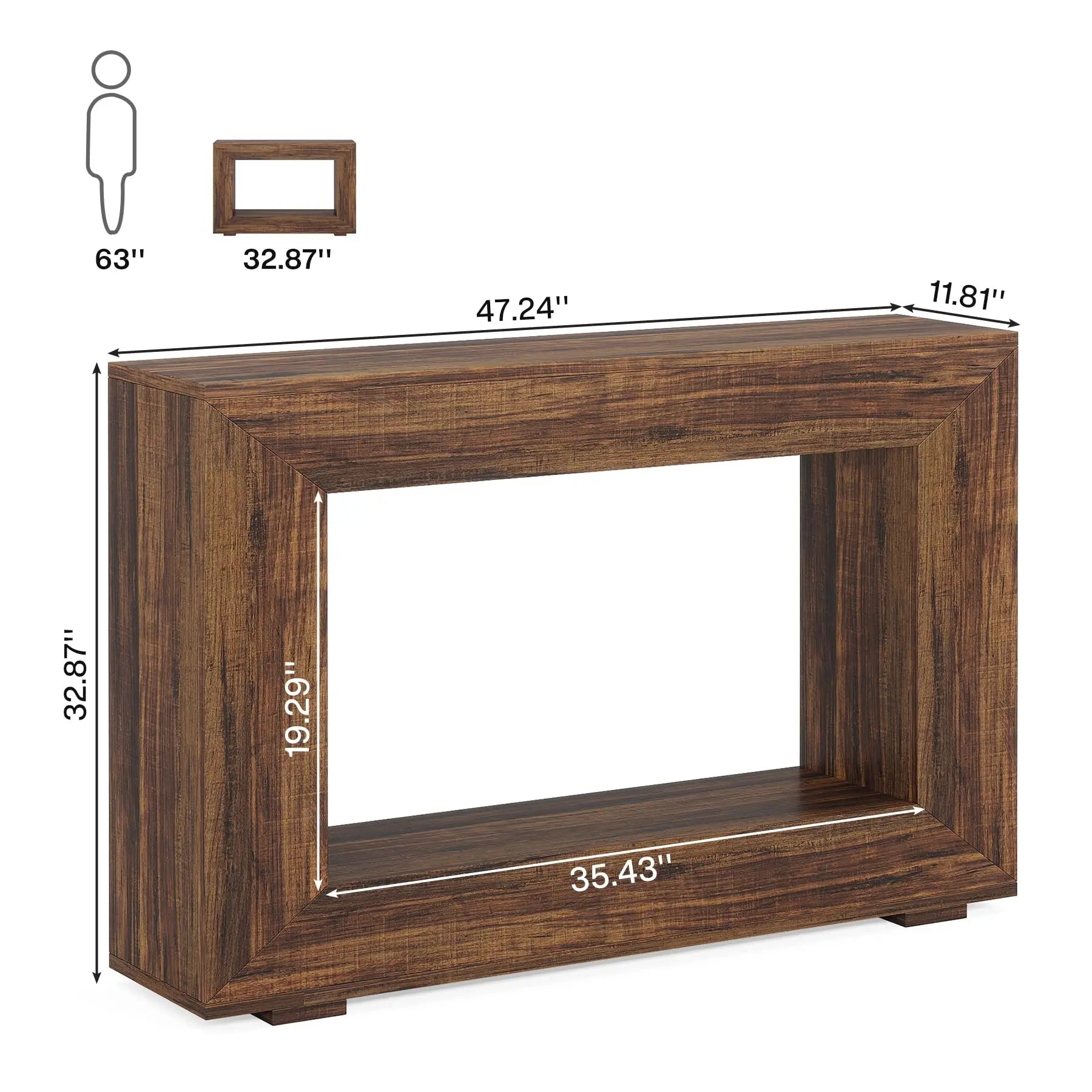 Solaro Open Frame Console Table