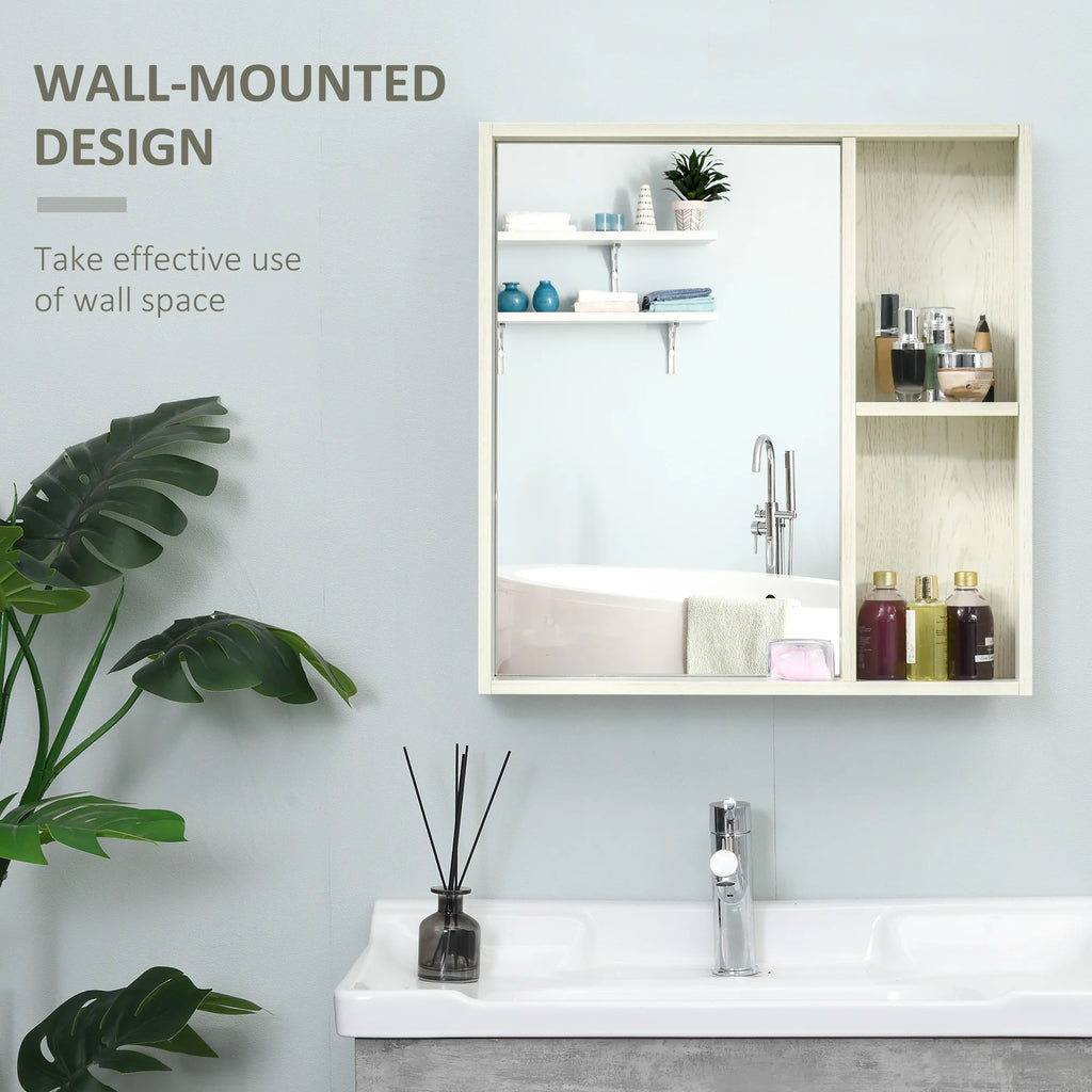 Silhouettewhisper wall-mount design above a sink, with open side shelves