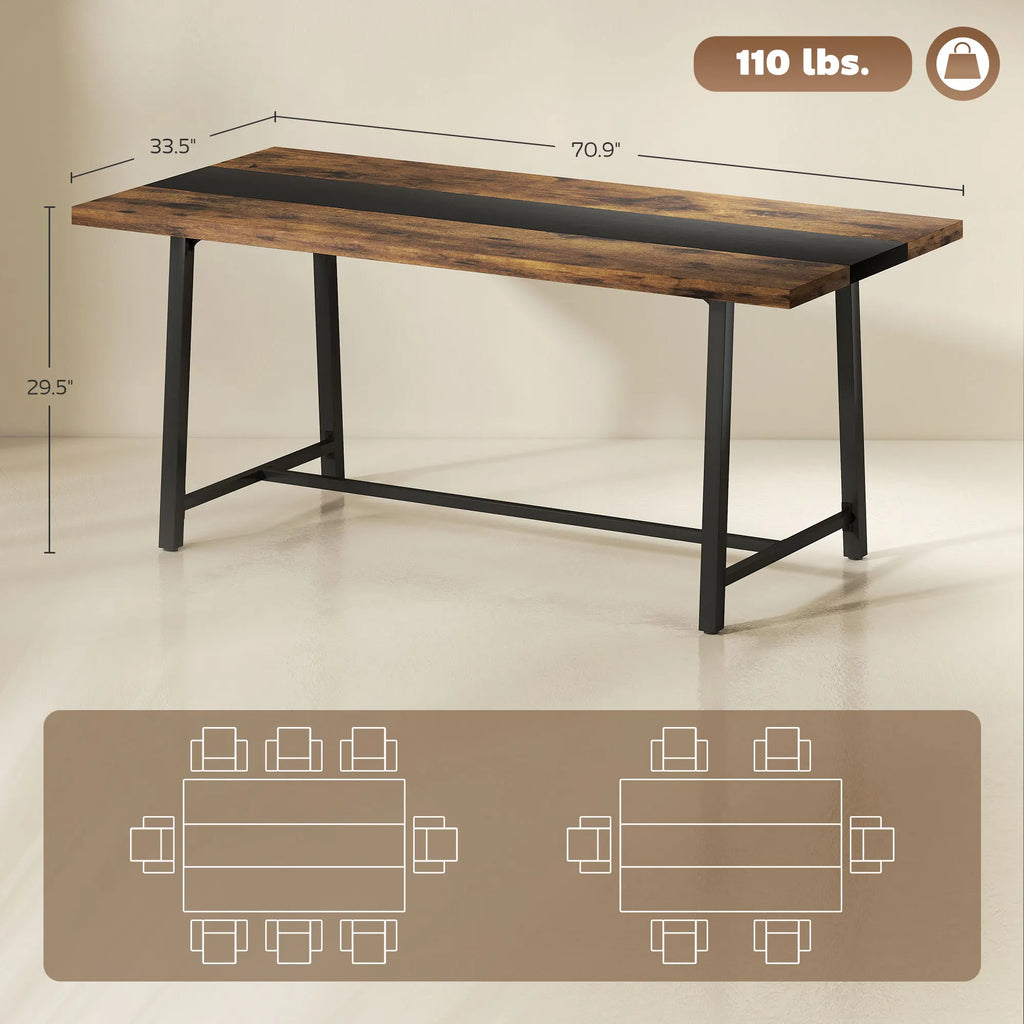 Dallington 71-Inch Dining Table