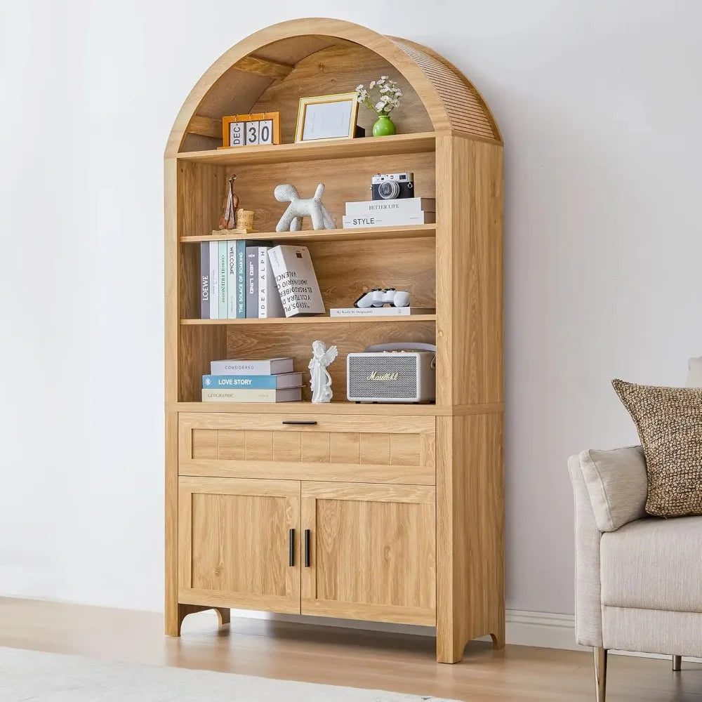 Archbloom Arched Bookcase with Drawer