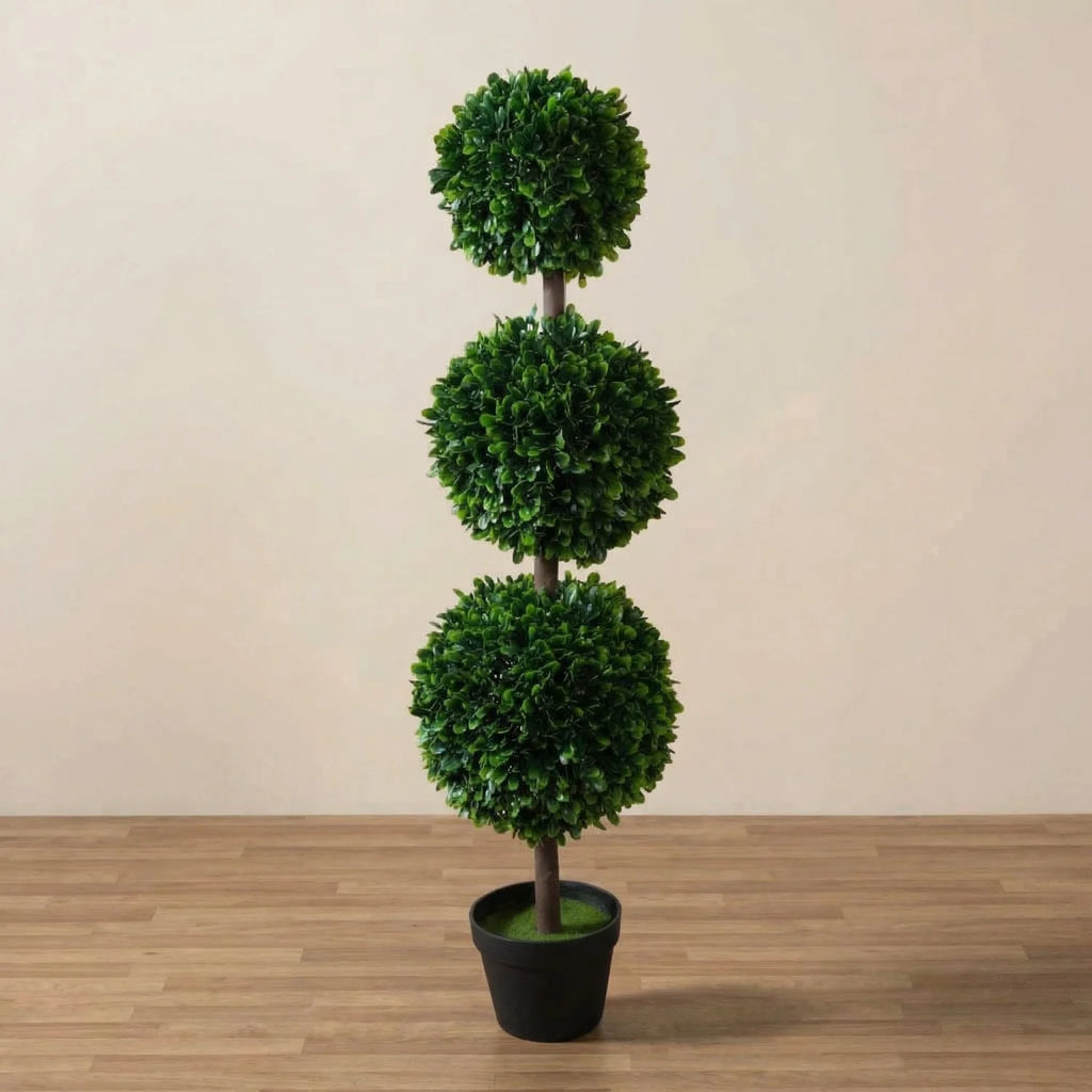Cedarvale 3.4-Foot Artificial Boxwood Topiary