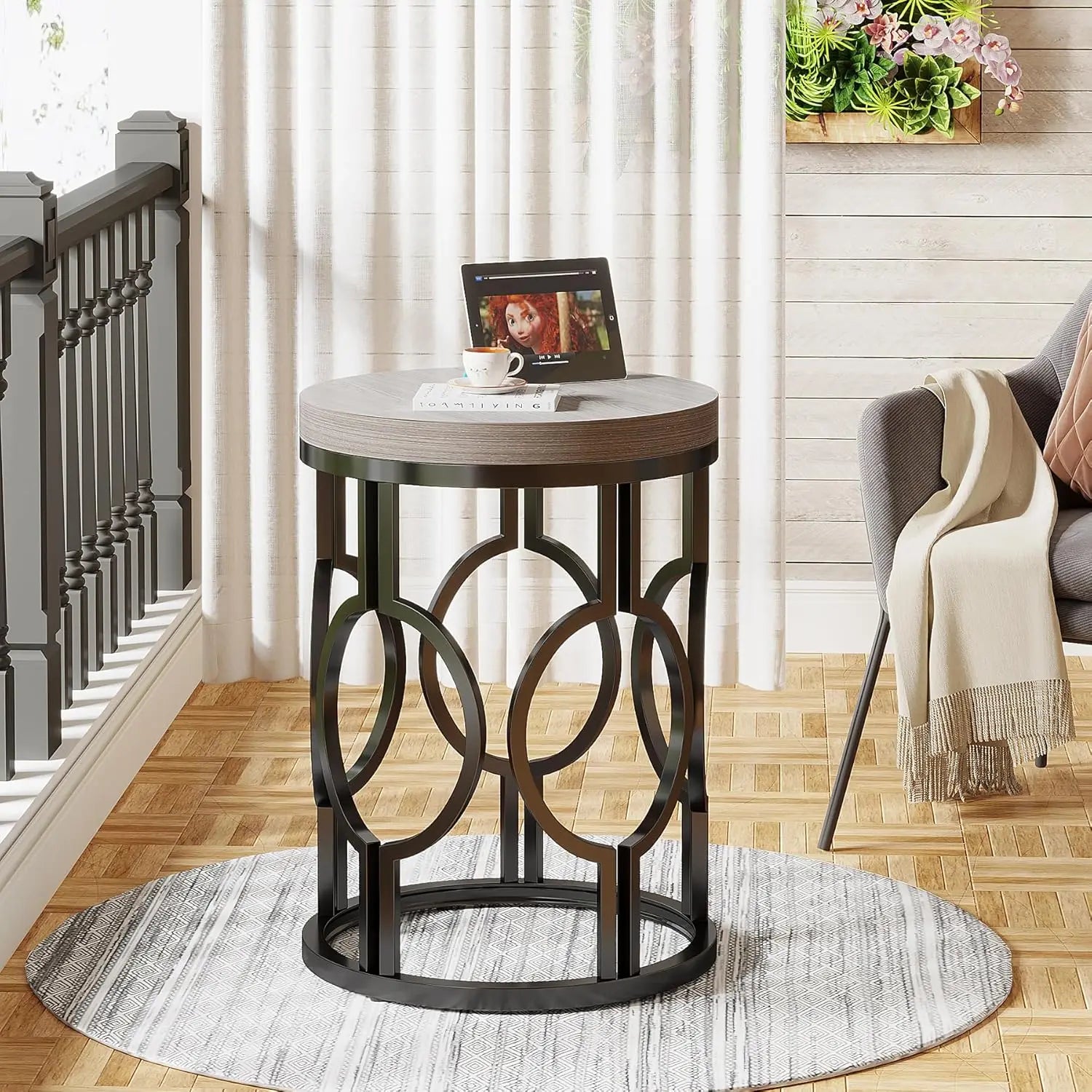 Tully Round End Table