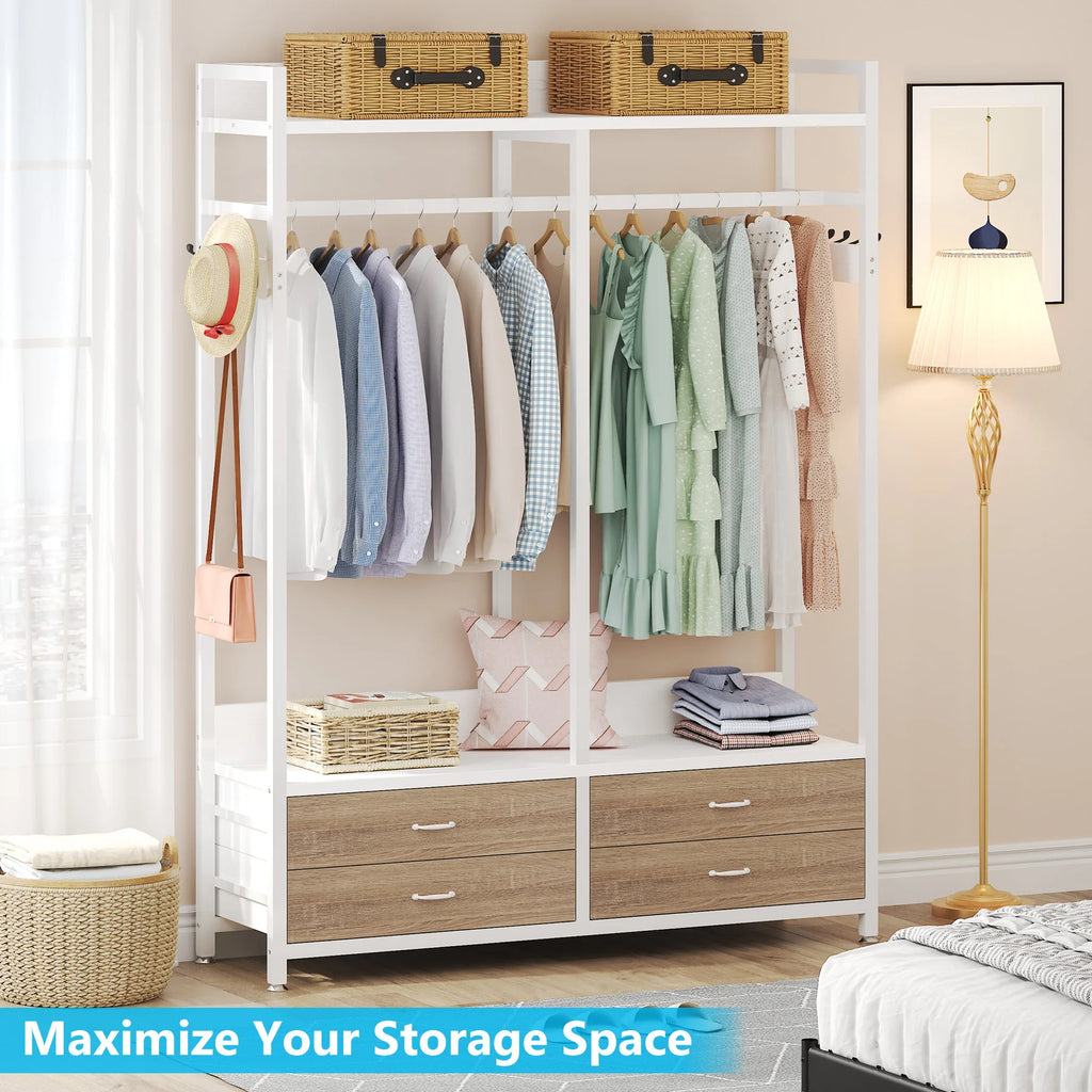 Amari Open Wardrobe with Drawers