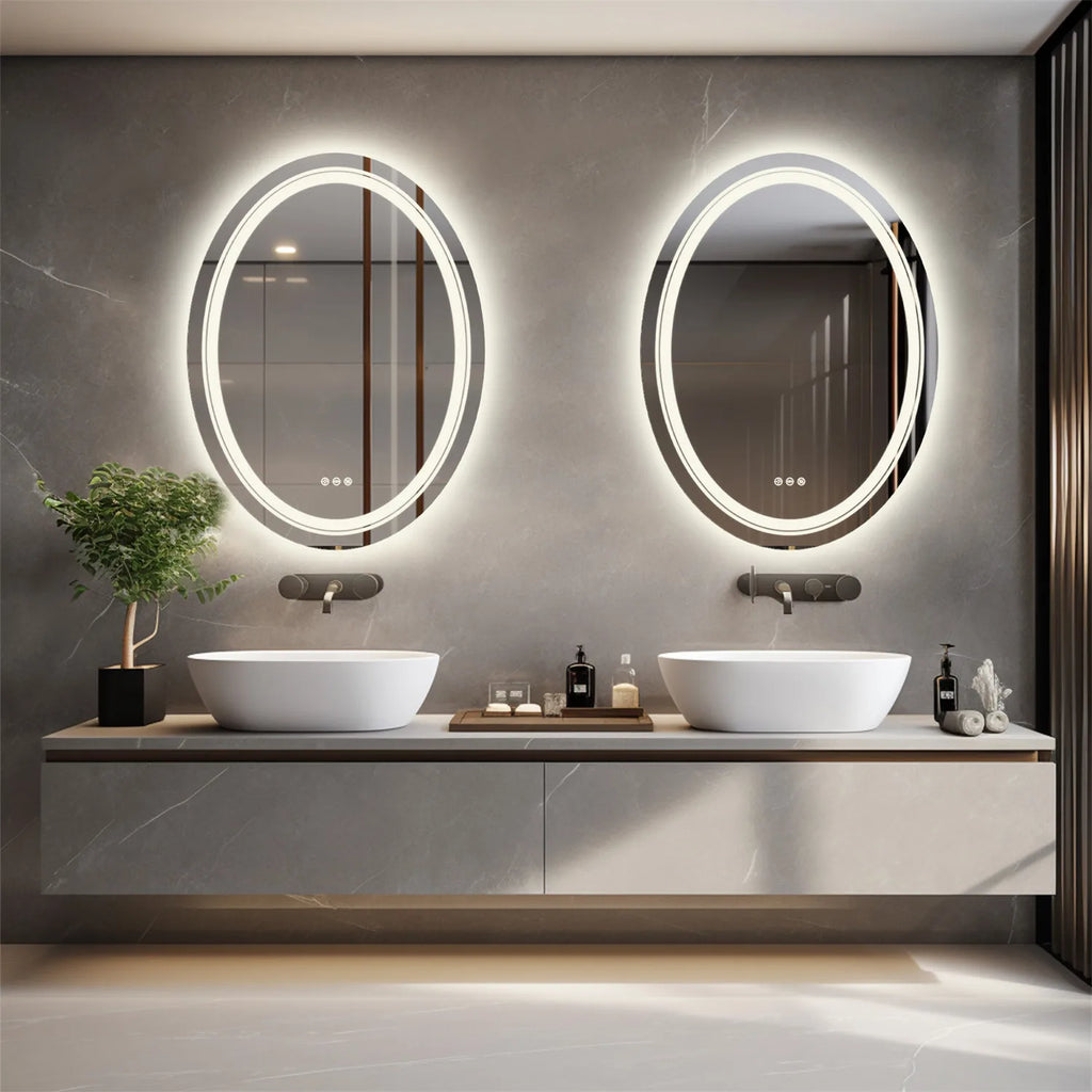 August Oval LED Bathroom Mirror