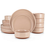 Load image into Gallery viewer, MALACASA Tara Series Stoneware Dinnerware Set - 18/36 Pieces, Available in Multiple Colors
