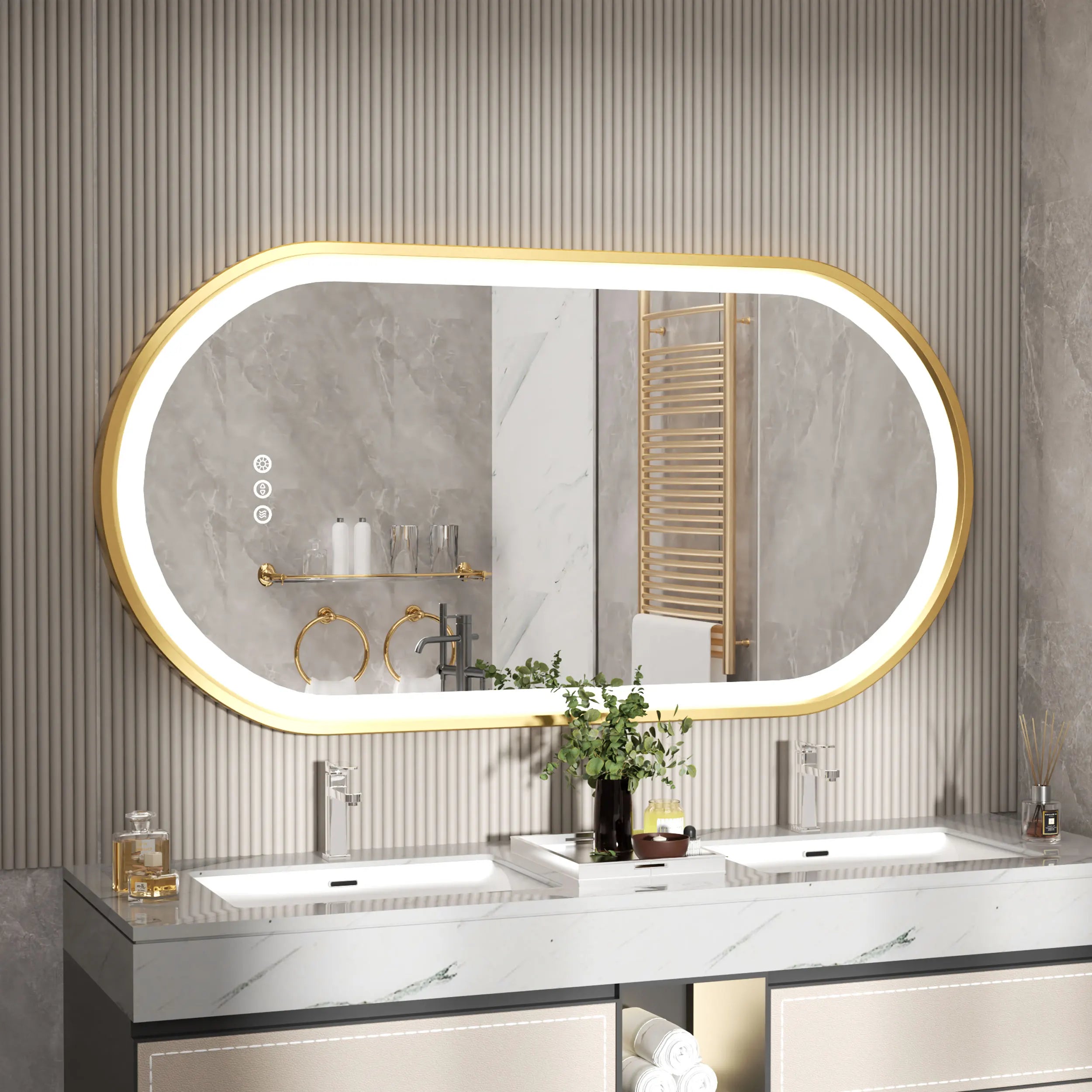 Aurelia LED Oval Bathroom Mirror