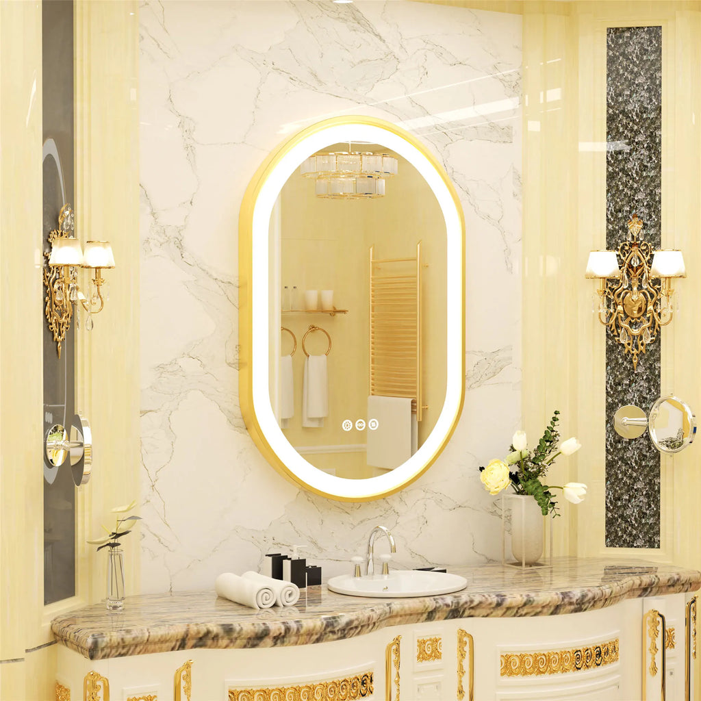Aurelia LED Oval Bathroom Mirror