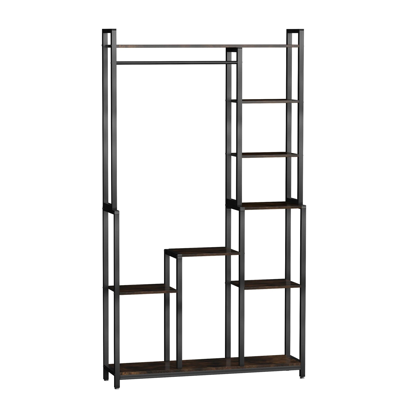 Redford Garment Rack with Display Shelves