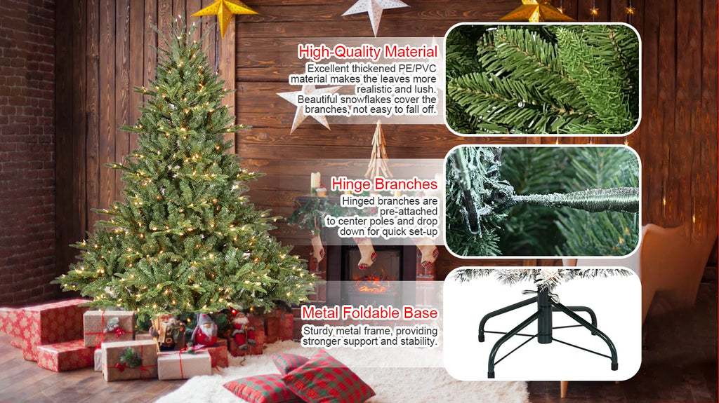 Everfrost Grand Pre-Lit Full Christmas Tree
