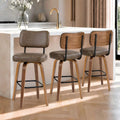 Ravello Bentwood Swivel Counter Stools, Set of 3