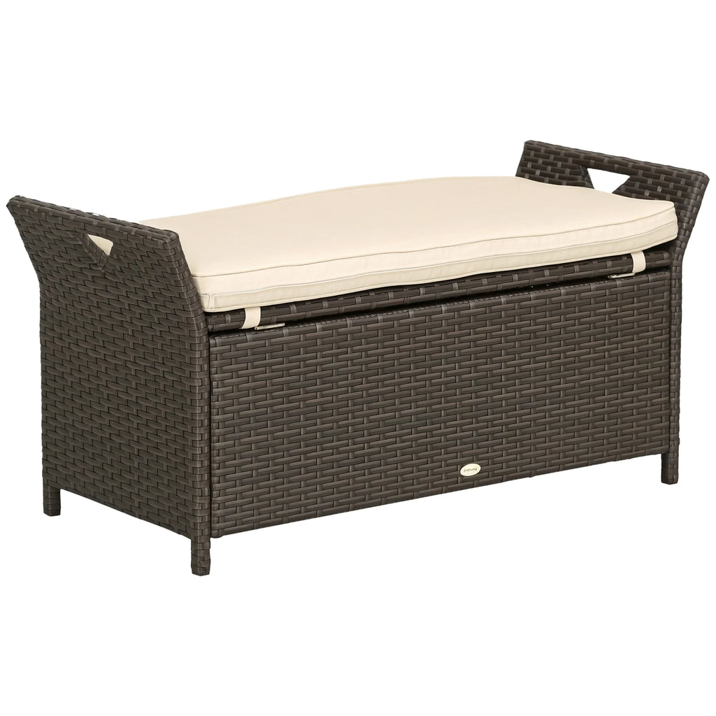 Waverly 29-Gallon Rattan Storage Bench