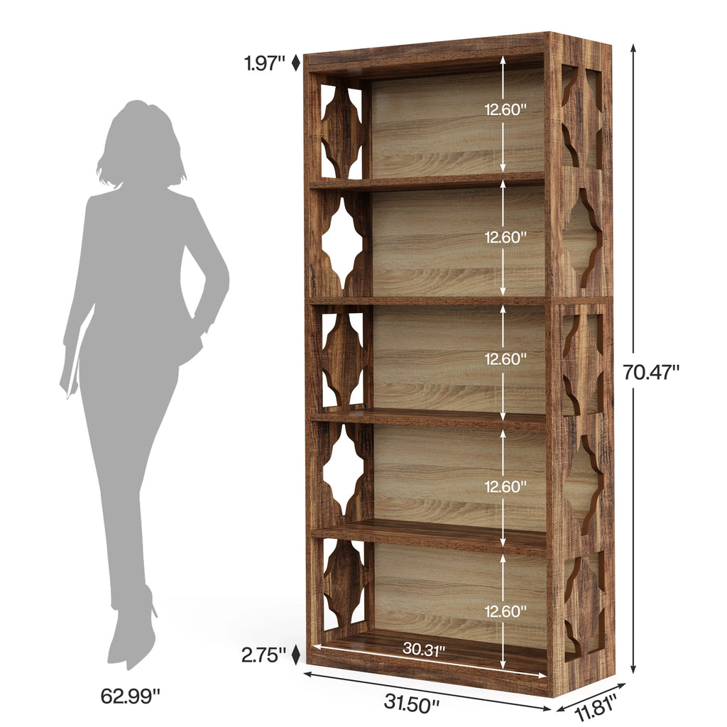 Mireya Five-Tier Bookcase