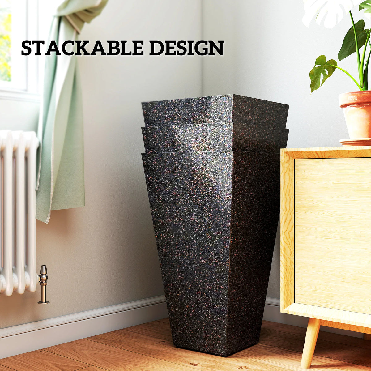Brackenlow Tall Planters, Set of 3