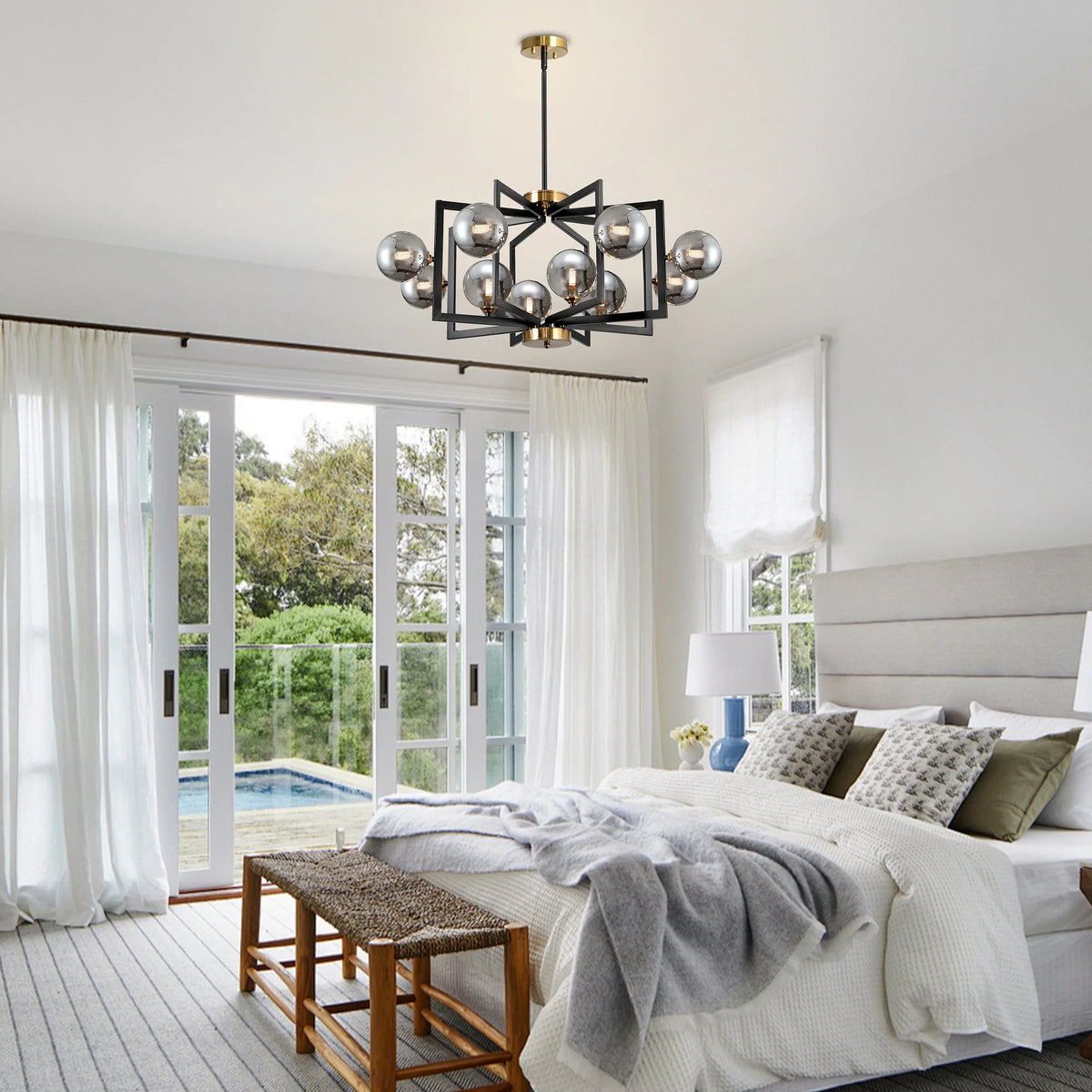 Orvella Glass Bubble Chandelier