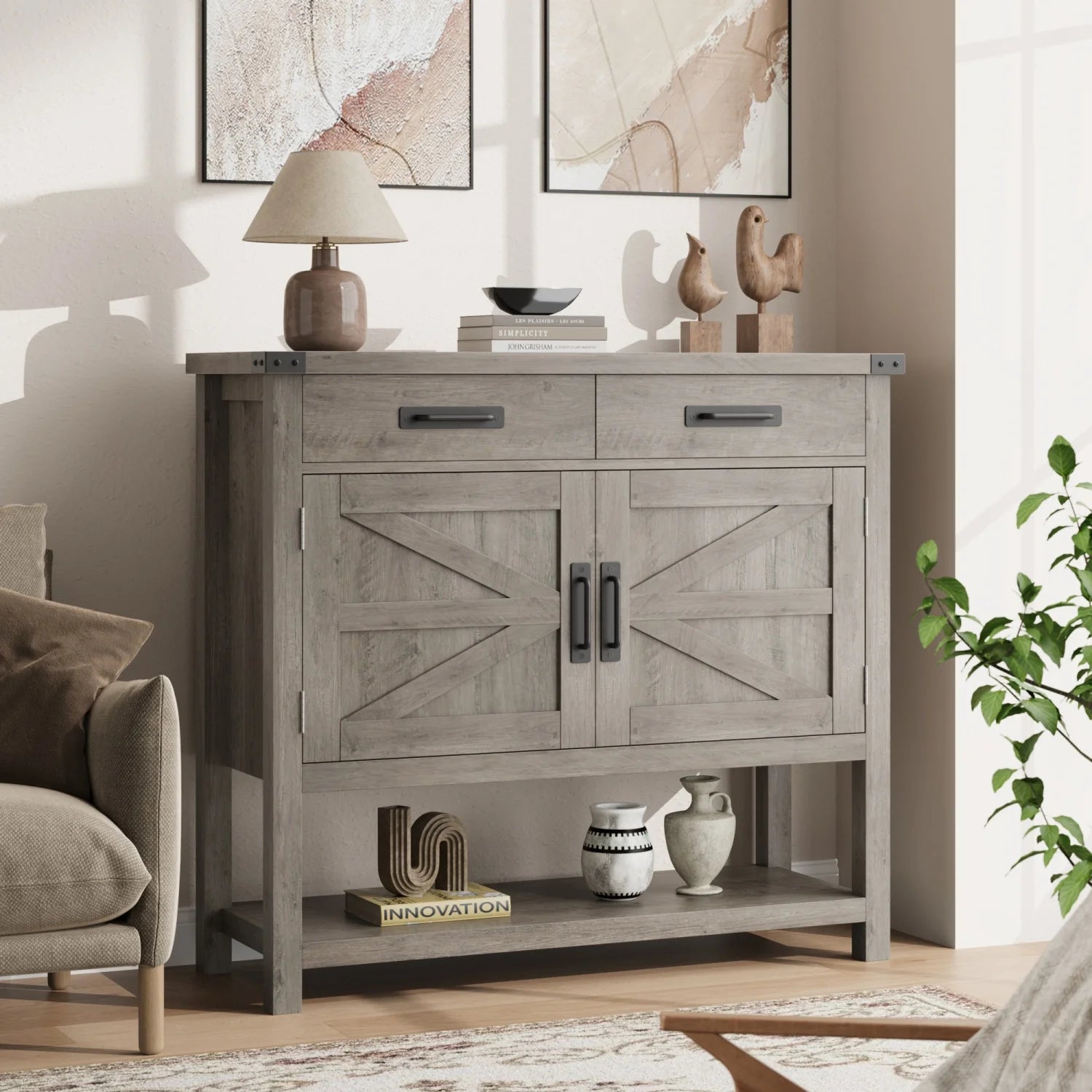 Yara Two-Drawer Sideboard