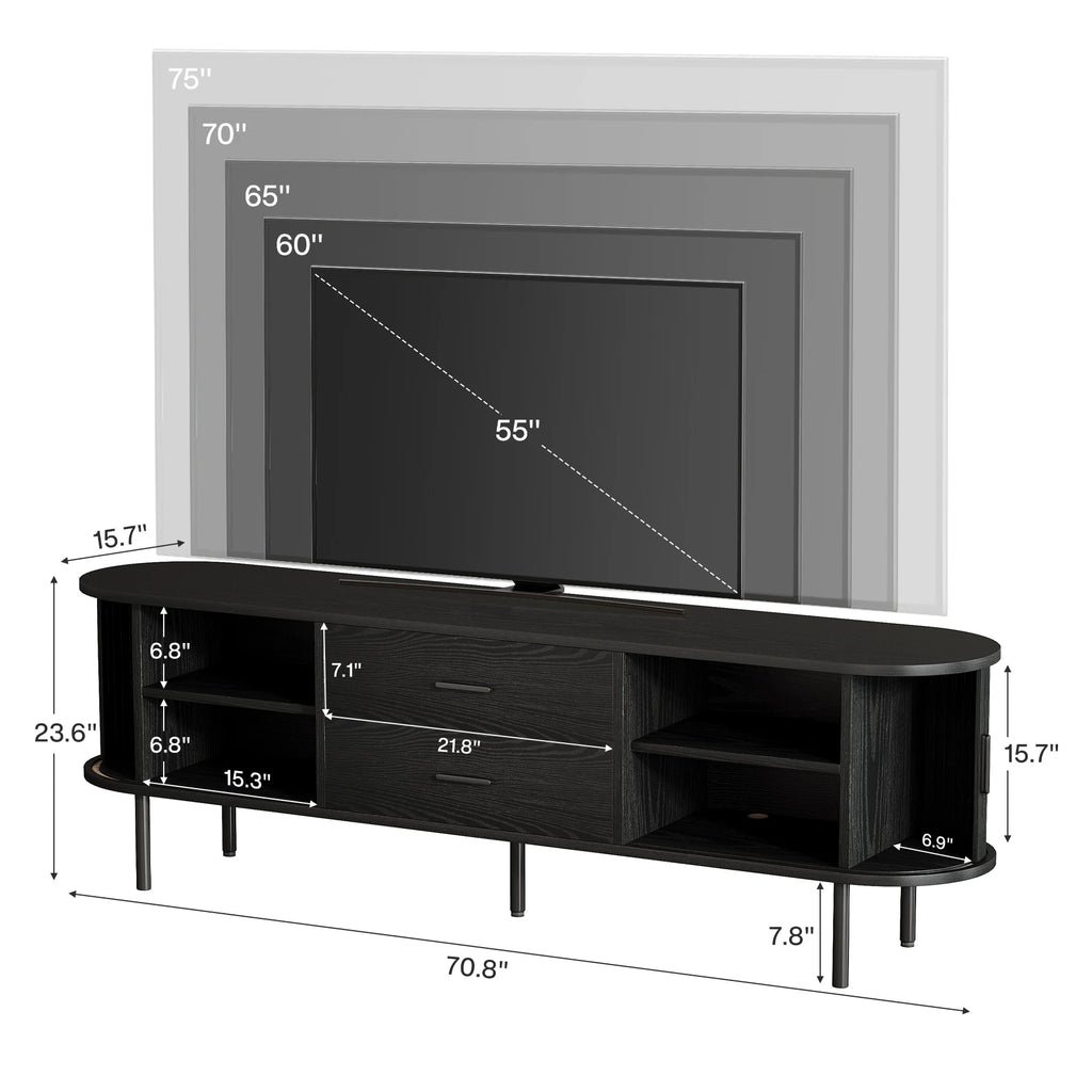 Glimmerloom Fluted TV Stand