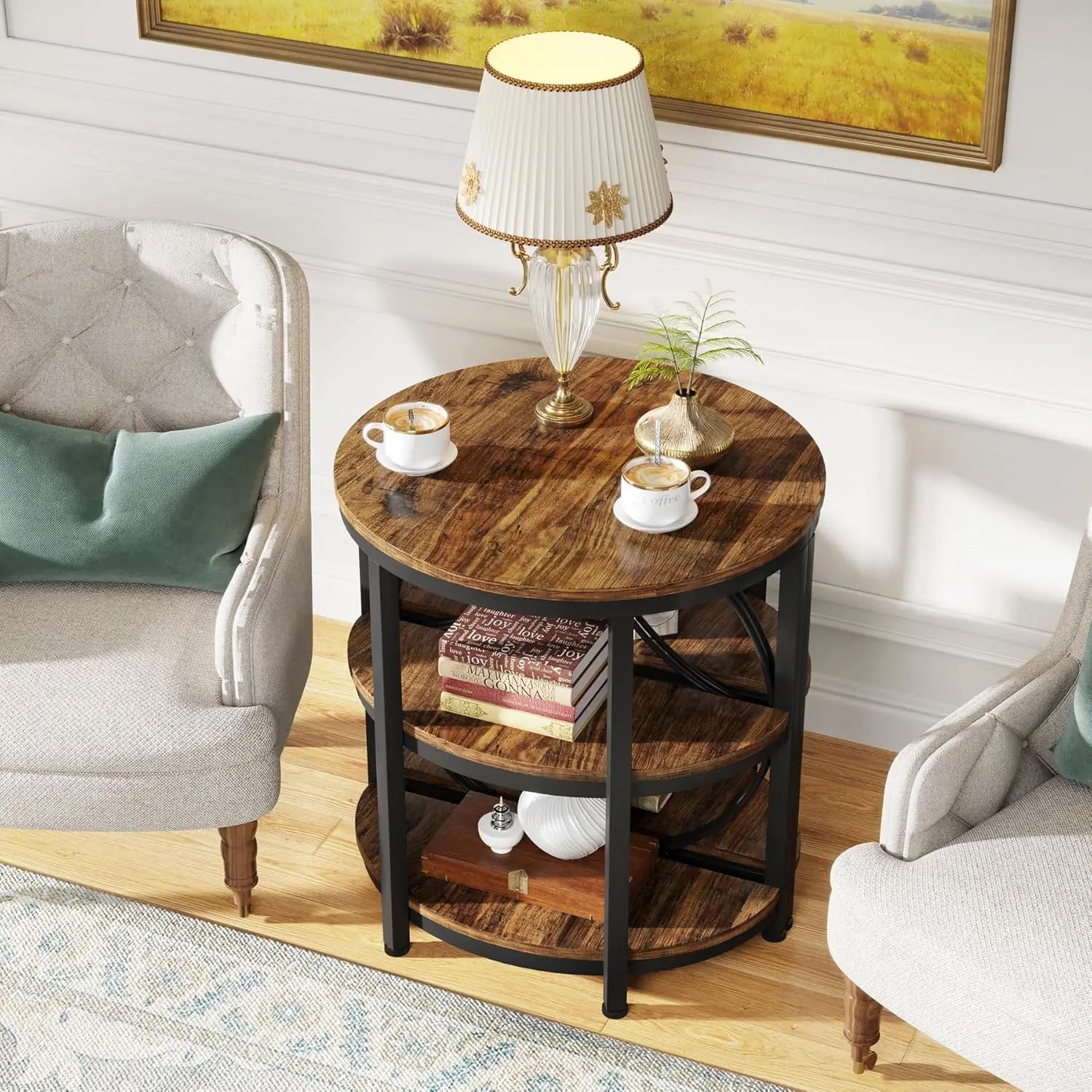 Jalen Half Moon End Table