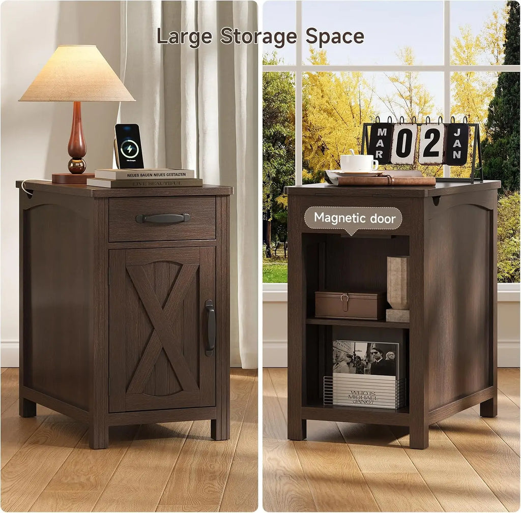 Gossamernote front drawer and magnetic cabinet door with reverse-side open storage cubbies