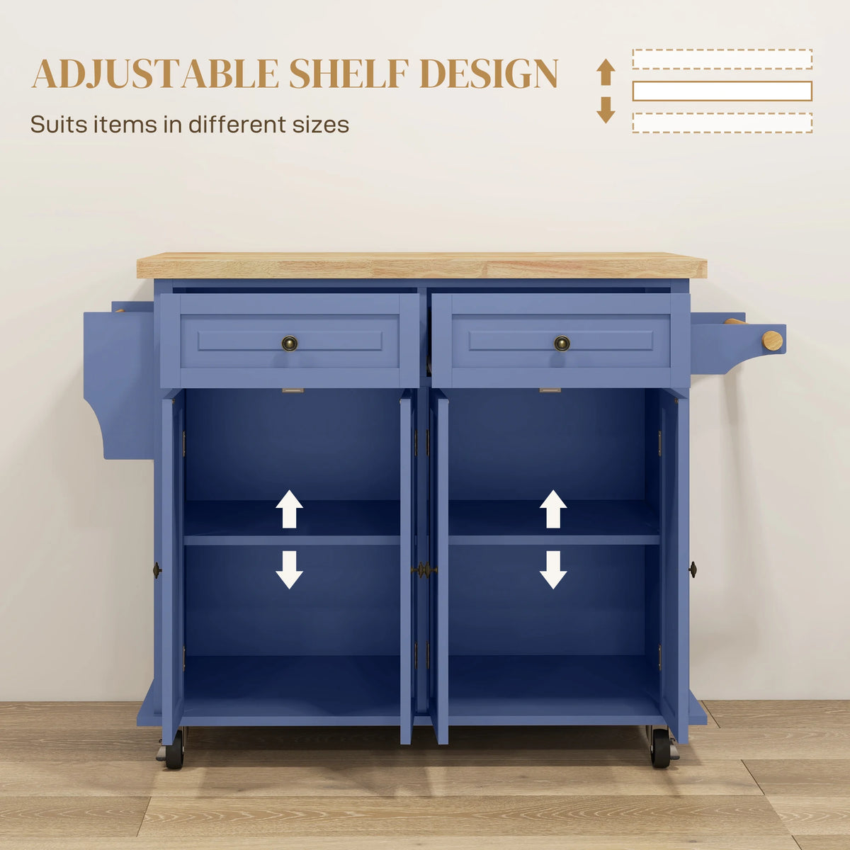 Bluehaven Mobile Kitchen Island