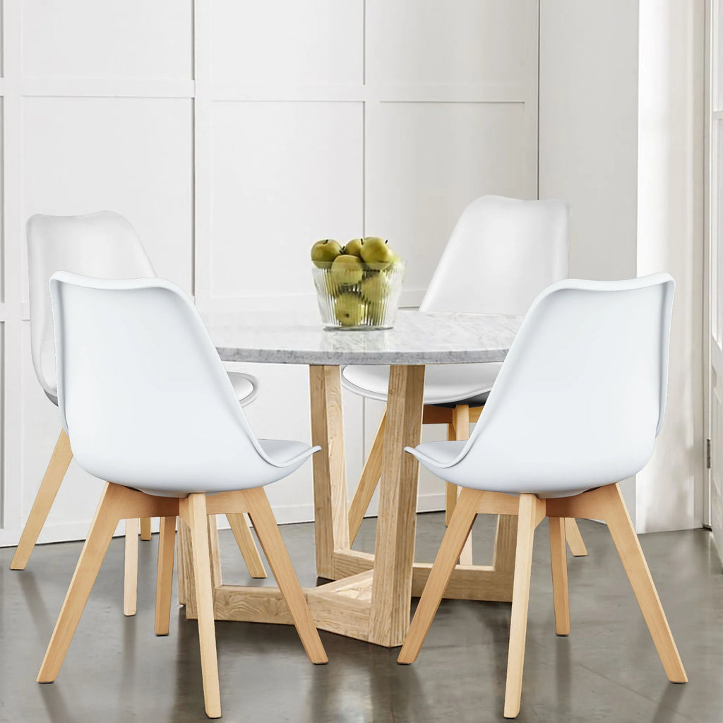 Corbett Beech Wood Dining Chair Set of 4
