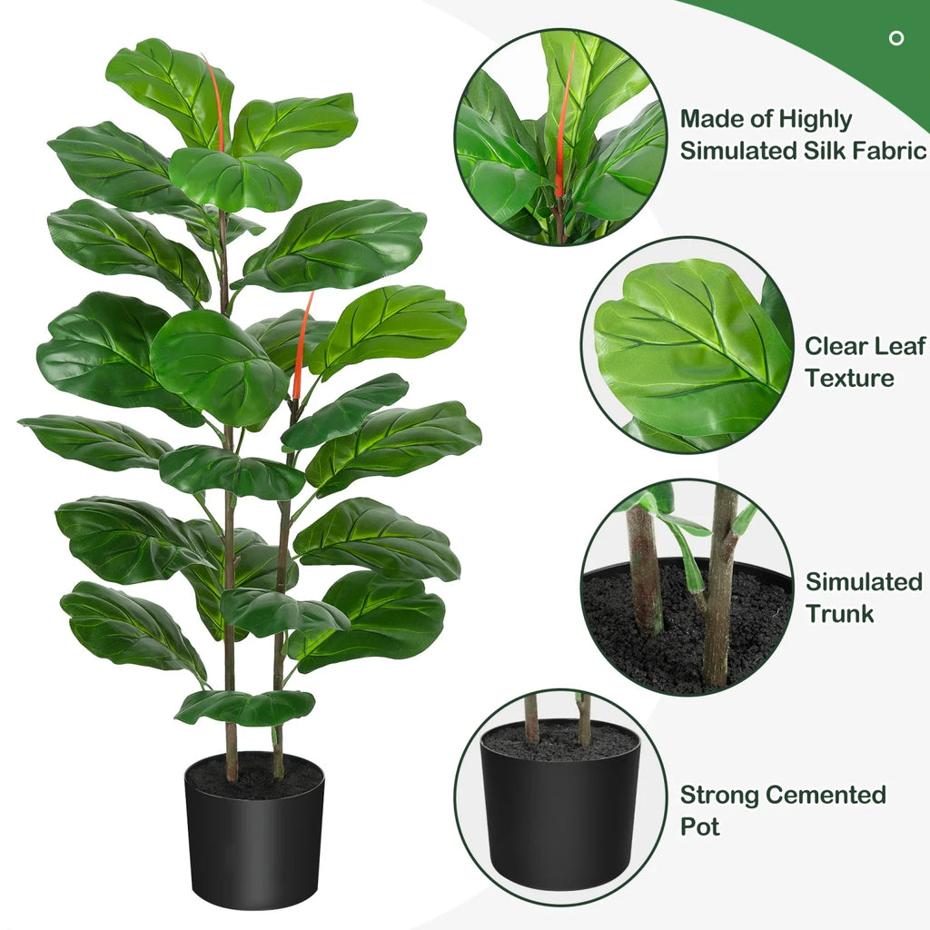 Dovehalo Artificial Fiddle Leaf Fig Tree