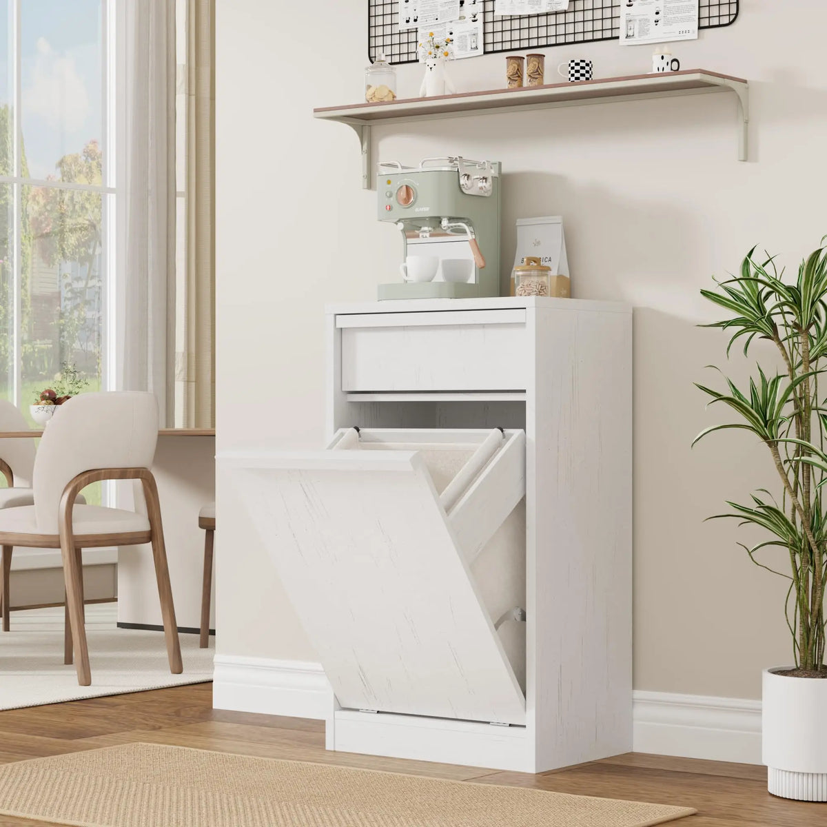 Blissveil Tilt-Out Laundry Hamper Cabinet