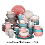 Load image into Gallery viewer, VANCASSO Bella Multicolor Stoneware Dinnerware Set – 16/32/48 Pieces
