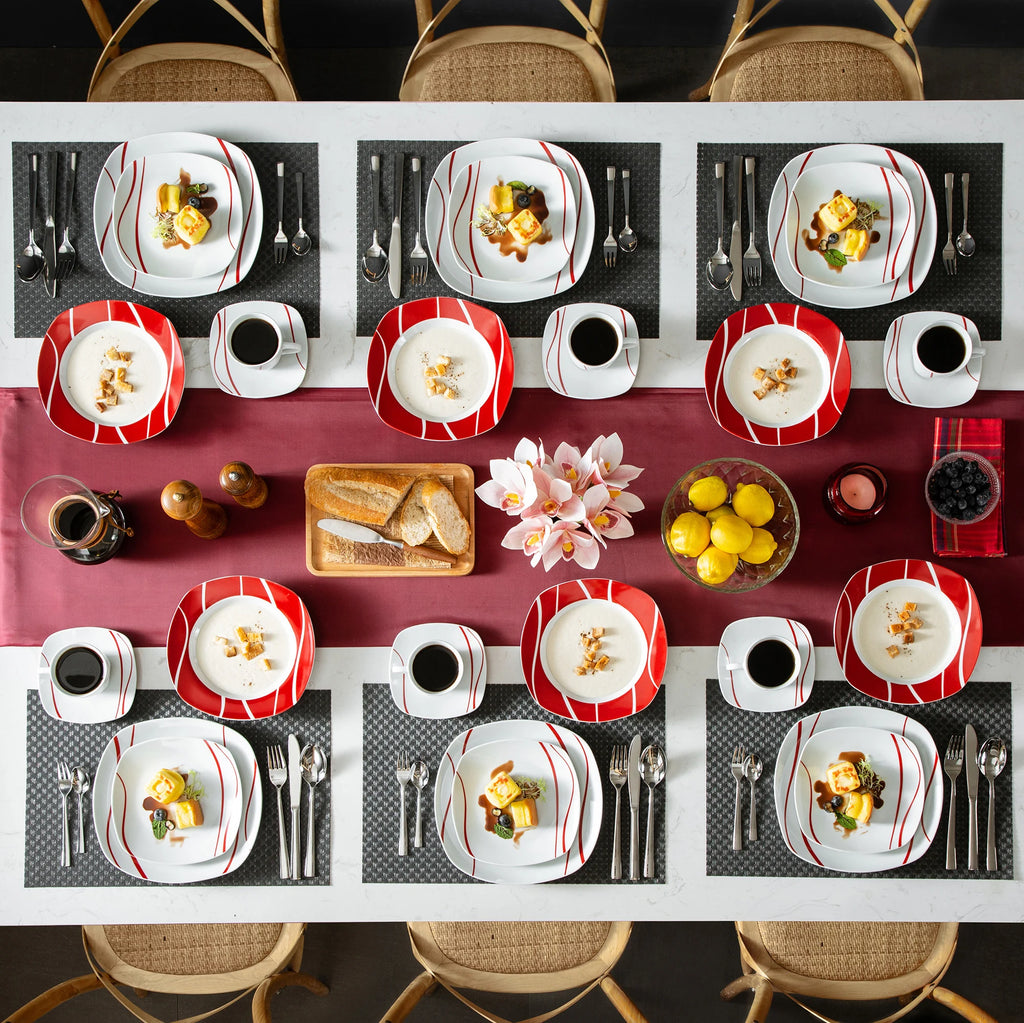 MALACASA Felisa 30-Piece Dinnerware Set