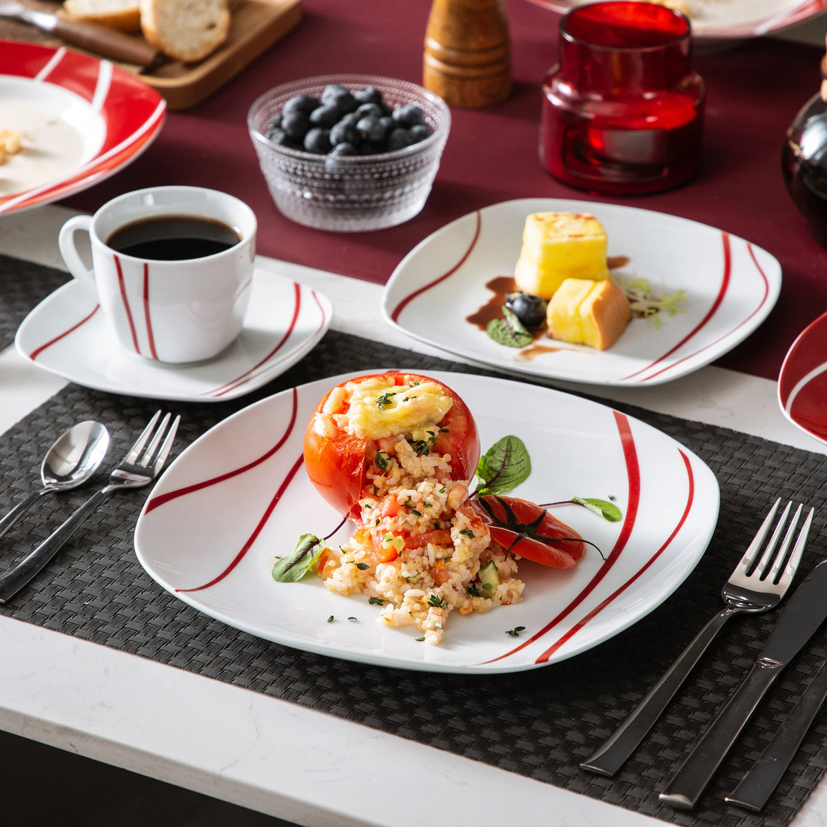 MALACASA Felisa 30-Piece Dinnerware Set