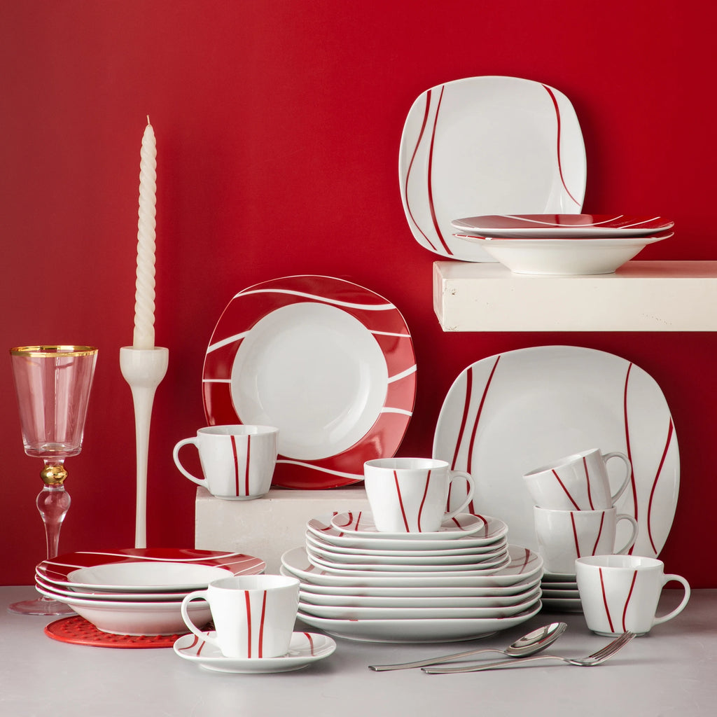 MALACASA Felisa 30-Piece Dinnerware Set
