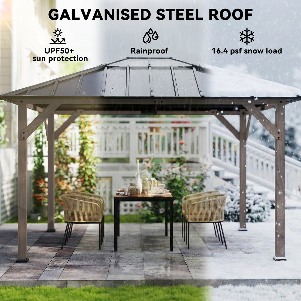 Oakveil Hardtop Gazebo