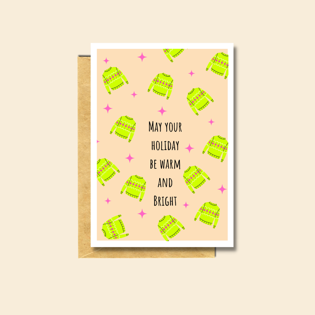 PärdēPress - Warm + Bright - Blank Greeting Card