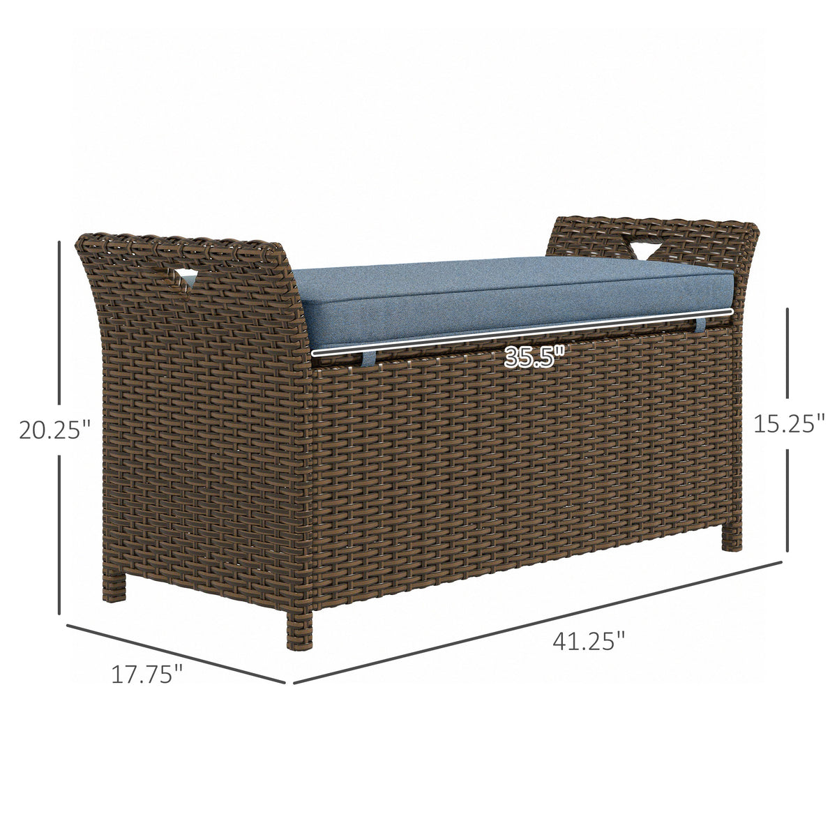Haldenby Rattan Storage Bench