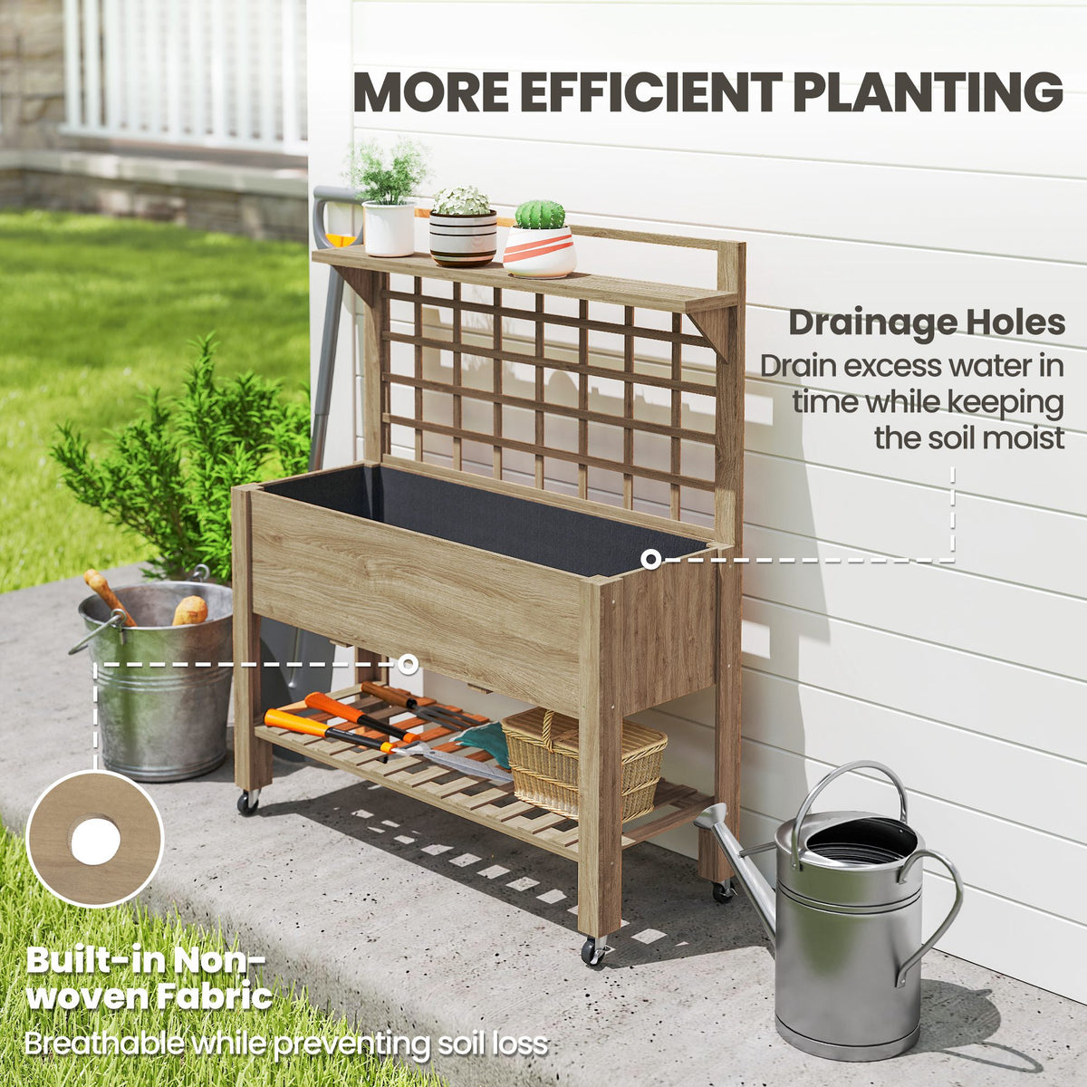 Briarwheel lined planting compartment and drainage feature graphic
